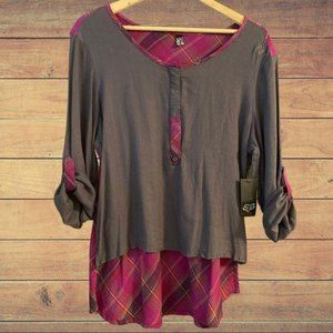 Fox Racing Long Sleeve Mixed Media Henley